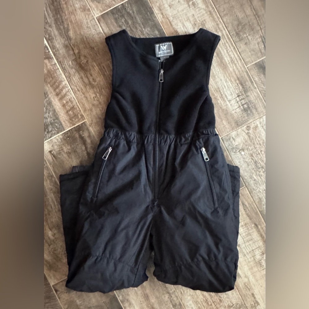 White Sierra boys ski bib
